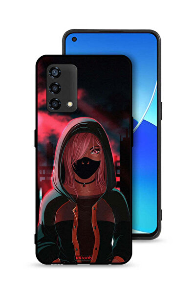 Tolwak غطاء حماية Oppo Reno6 Lite بتصميم فتاة ترتدي قناعًا