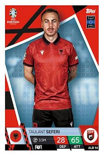 Topps Taulant Seferi Footballer Card