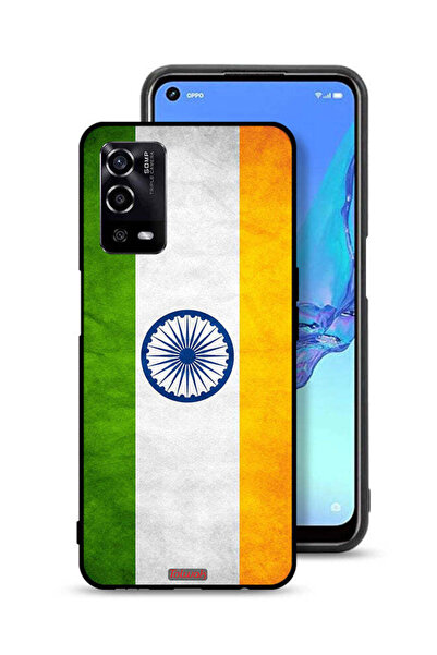 Tolwak Oppo A55 4G Protective Case Cover Luminous Indian Flag