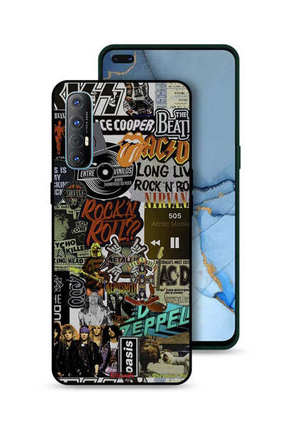 Tolwak غطاء حماية لهاتف Oppo Reno3 Pro 4G، تحيا موسيقى الروك آند رول