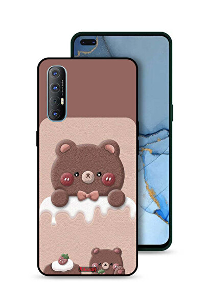Tolwak غطاء حماية لهاتف Oppo Reno3 Pro 4G - دب الفراولة