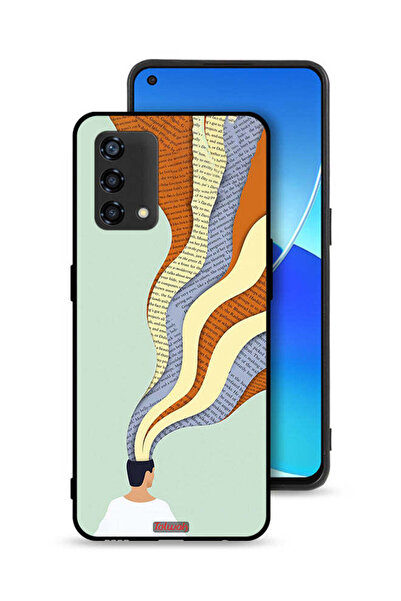 Tolwak غطاء حماية Oppo Reno6 Lite مع رسمة Data In Mind Art