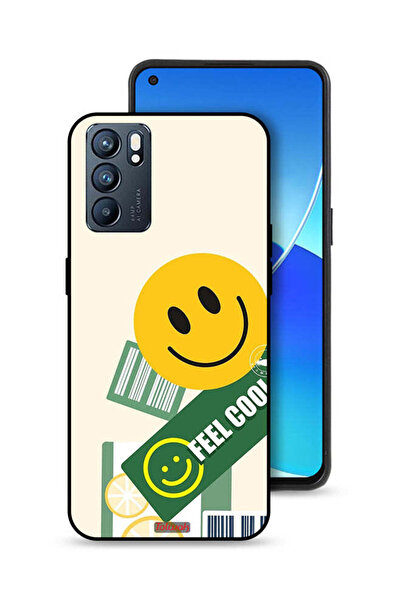 Tolwak غطاء حماية لهاتف Oppo Reno6 5G - ملصق Feel Cool