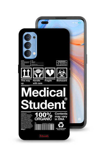 Tolwak غطاء حماية لهاتف Oppo Reno4 4G، ملصق طالب الطب