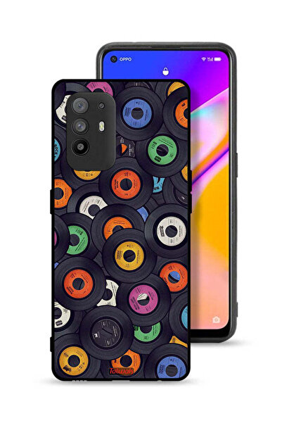 Tolwak غطاء حماية لهاتف Oppo A95 5G بنمط أقراص مضغوطة