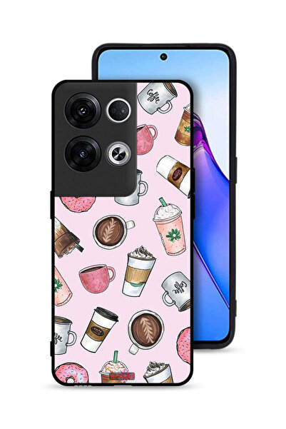 Tolwak غطاء حماية لهاتف Oppo Reno8 Pro Plus 5G برسومات محبي القهوة