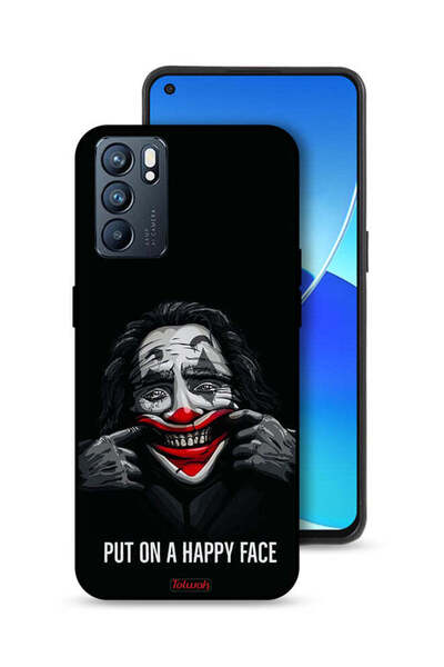 Tolwak غطاء حماية لهاتف Oppo Reno6 5G بوجه سعيد