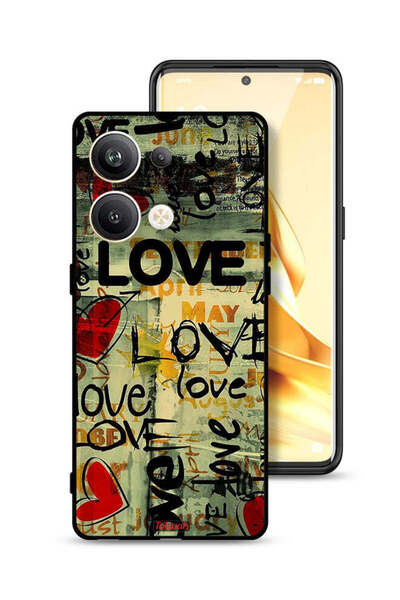 Tolwak غطاء حماية لهاتف Oppo Reno9 Pro Plus 5G - علامات الحب