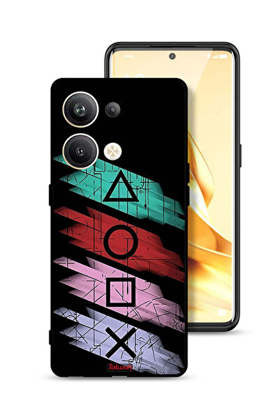 Tolwak غطاء حماية لهاتف Oppo Reno9 Pro Plus 5G برسومات أيقونات لعبة الحبار