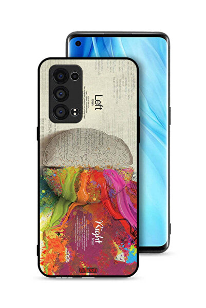 Tolwak غطاء حماية لهاتف Oppo Reno6 Pro Plus 5G بتصميم تجريدي لعلم الدماغ
