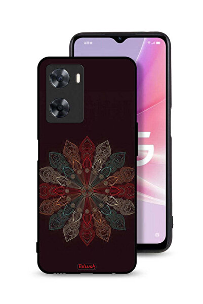 Tolwak غطاء حماية لهاتف Oppo A57s بتصميم زهرة ماندالا