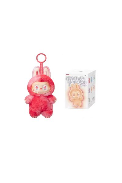 Herşey Nota Labubu Big Intro Energy Figure Red Love Model 1 Piece Keychain Without Box