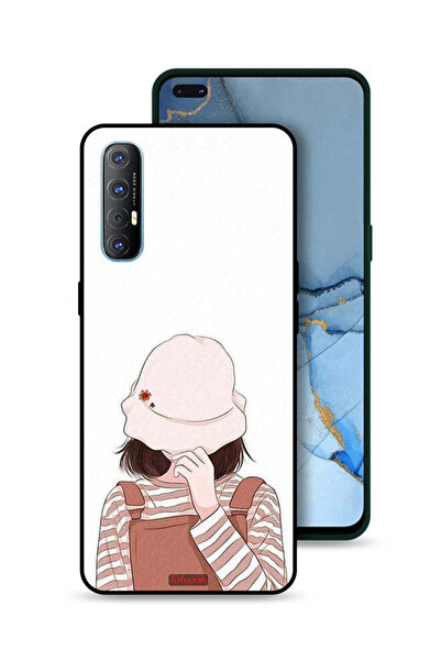 Tolwak غطاء حماية لهاتف Oppo Reno3 Pro 4G بغطاء للوجه من القبعة