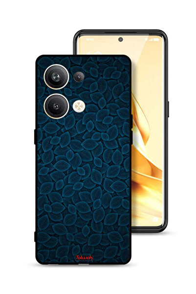 Tolwak غطاء حماية لهاتف Oppo Reno9 Pro Plus 5G بنقشة أوراق فنية رقمية