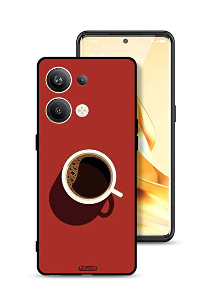Tolwak غطاء حماية لهاتف Oppo Reno9 Pro Plus 5G برسومات فنجان قهوة