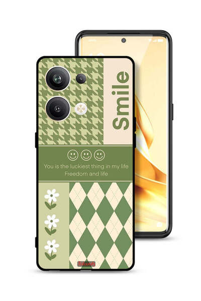 Tolwak غطاء حماية لهاتف Oppo Reno9 Pro Plus 5G الابتسامة هي أسعد شيء في حياتي