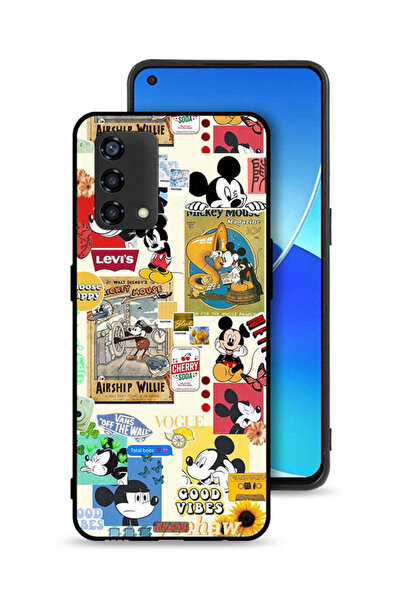 Tolwak Oppo A95 4G Protective Case Cover Chose Happy And Stickers