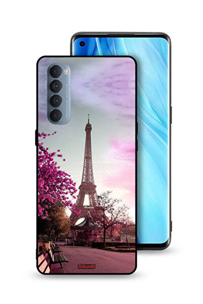 Tolwak غطاء حماية لهاتف Oppo Reno4 Pro 4G بتصميم برج إيفل