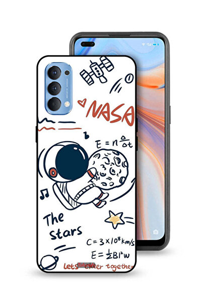 Tolwak غطاء حماية لهاتف Oppo Reno4 4G ناسا النجوم