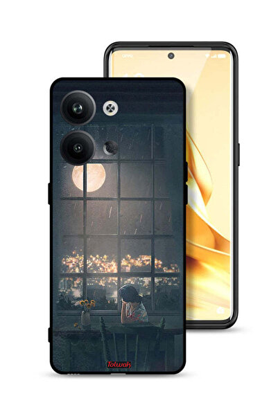 Tolwak غطاء حماية لهاتف Oppo Reno9 5G بنظرة على فن القمر