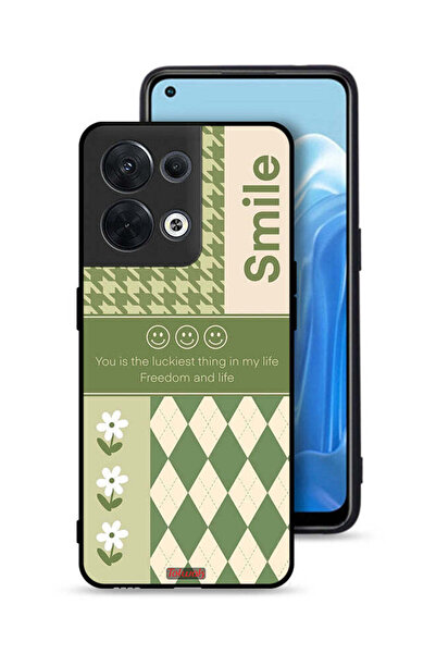 Tolwak غطاء حماية لهاتف Oppo Reno8 5G الابتسامة هي أسعد شيء في حياتي