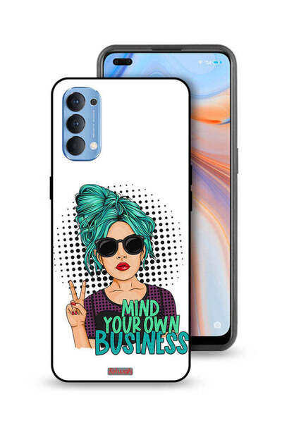 Tolwak غطاء حماية لهاتف Oppo Reno4 4G - اهتم بشؤونك الخاصة