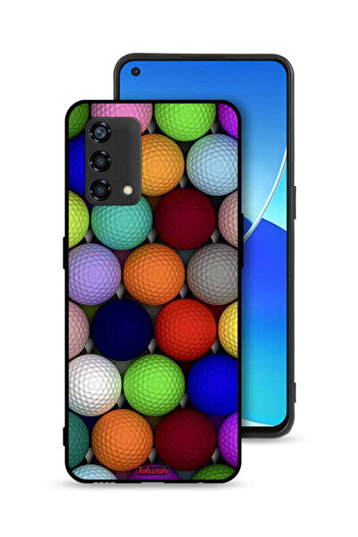 Tolwak غطاء حماية لهاتف Oppo Reno6 Lite - كرات فنية تجريدية