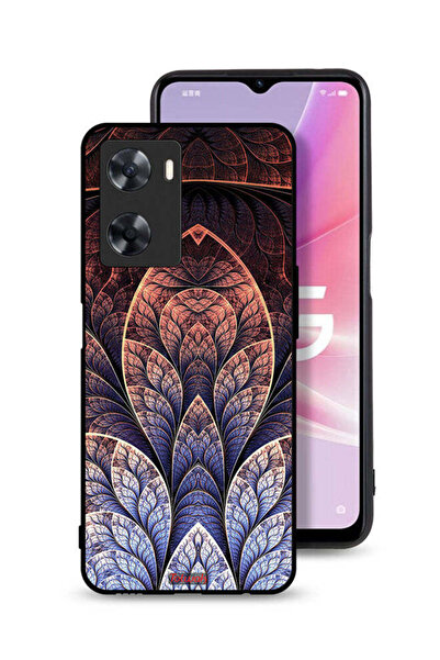 Tolwak غطاء حماية Oppo A57s بتصميم زهور كسورية تجريدية