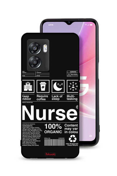 Tolwak Oppo A57 5G Protective Case Cover Nurse Sticker
