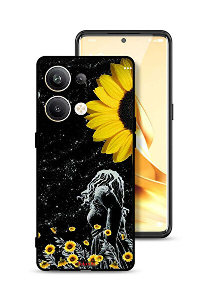 Tolwak غطاء حماية لهاتف Oppo Reno9 Pro Plus 5G برسومات فتاة تنظر إلى القمر