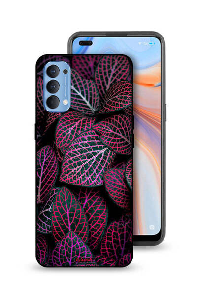 Tolwak غطاء حماية لهاتف Oppo Reno4 4G بنقشة أوراق سالجا