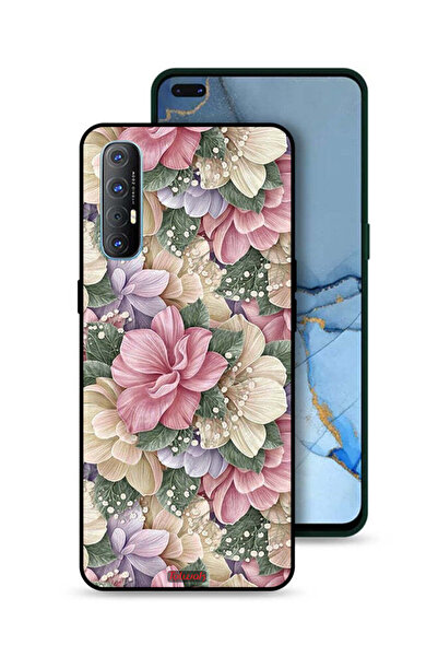 Tolwak غطاء حماية عالي الجودة لهاتف Oppo Reno3 Pro 4G مزين بالزهور