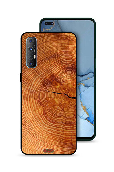 Tolwak غطاء حماية لهاتف Oppo Reno3 Pro 4G مصنوع من الخشب المتصدع