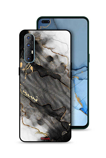 Tolwak غطاء حماية لهاتف Oppo Reno3 Pro 4G بلون رخامي لامع