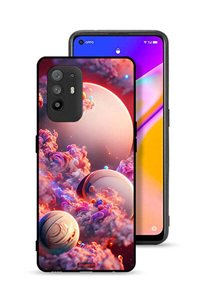 Tolwak غطاء حماية لهاتف Oppo A95 5G بتصميم غيوم وفن تجريدي