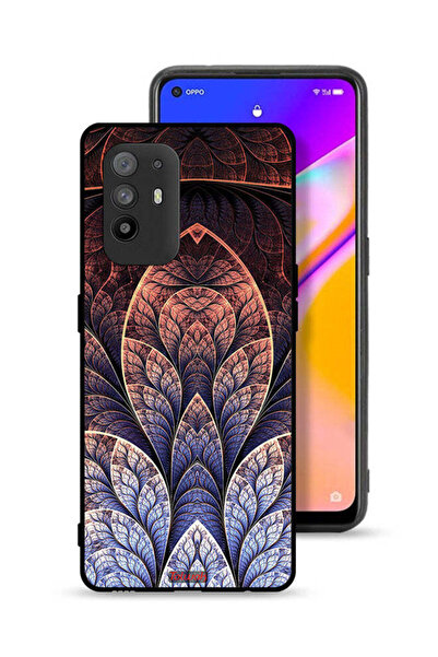 Tolwak غطاء حماية Oppo A95 5G بتصميم زهور كسورية تجريدية