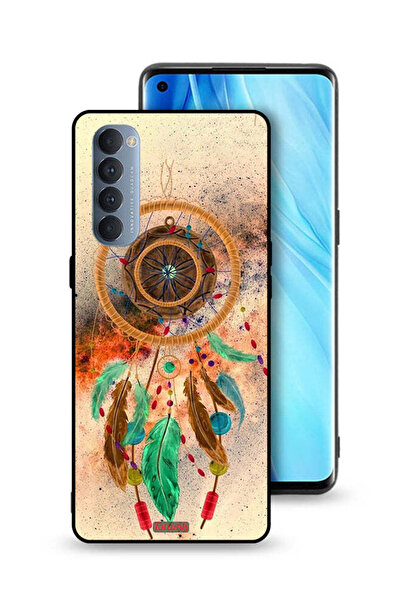 Tolwak غطاء حماية لهاتف Oppo Reno4 Pro 4G بتصميم ماندالا ريش معلق