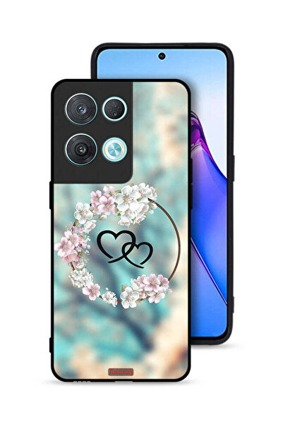 Tolwak غطاء حماية لهاتف Oppo Reno8 Pro 5G بتصميم قلوب في فن الخاتم