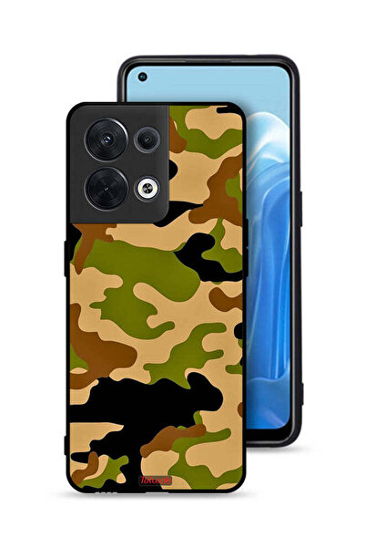 Tolwak غطاء حماية لهاتف Oppo Reno8 5G بنمط رقمي تجريدي مموه