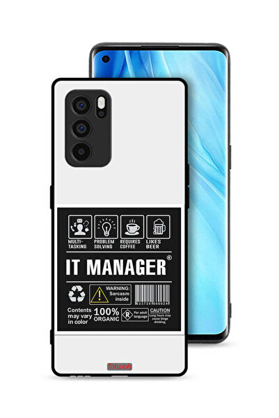 Tolwak غطاء حماية لهاتف Oppo Reno6 Pro 5G - ملصق مدير تكنولوجيا المعلومات