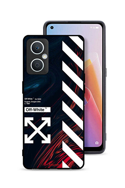 Tolwak جراب واقٍ لهاتف Oppo A96 5G (الصين) بملصق أبيض عاجي