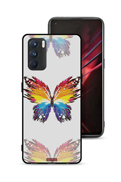 Tolwak غطاء حماية لهاتف Oppo K9 Pro بخلفية بسيطة وفن رقمي وبساطة الفراشة