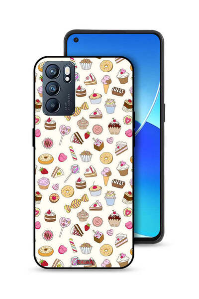 Tolwak غطاء حماية لهاتف Oppo Reno6 5G بنمط العناصر المفضلة