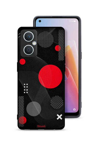 Tolwak جراب حماية لهاتف Oppo A96 5G (الصين) بنمط دائري ومتقاطع
