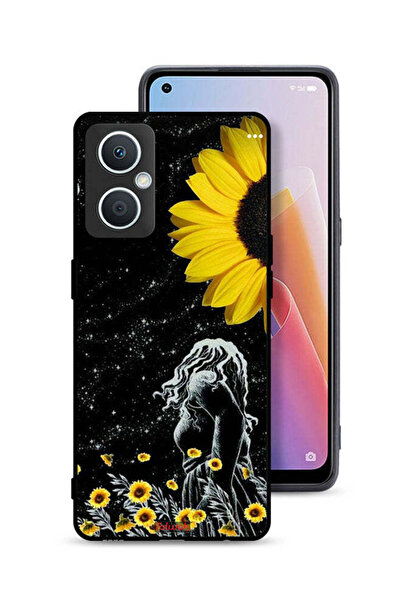 Tolwak جراب حماية Oppo A96 5G (الصين) بتصميم فتاة تنظر إلى فن القمر