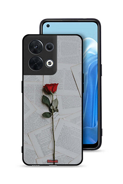 Tolwak غطاء حماية لهاتف Oppo Reno8 5G وردي على ورق