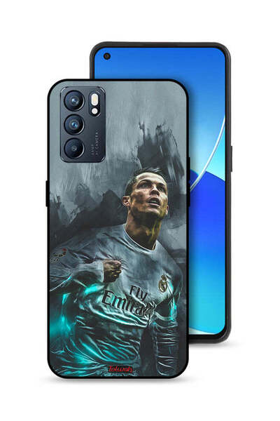Tolwak غطاء حماية لهاتف Oppo Reno6 5G برسومات كريستيانو رونالدو
