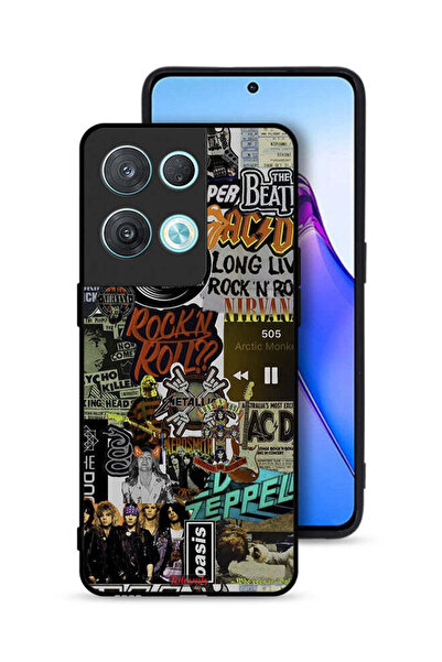 Tolwak غطاء حماية لهاتف Oppo Reno8 Pro 5G، تحيا موسيقى الروك أند رول