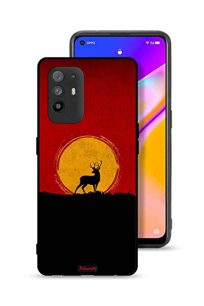 Tolwak غطاء حماية Oppo A95 5G بتصميم غزال وقمر