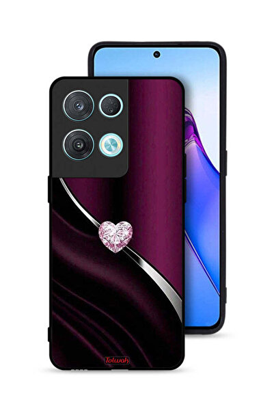 Tolwak غطاء حماية لهاتف Oppo Reno8 Pro 5G بتصميم قلب ماسي